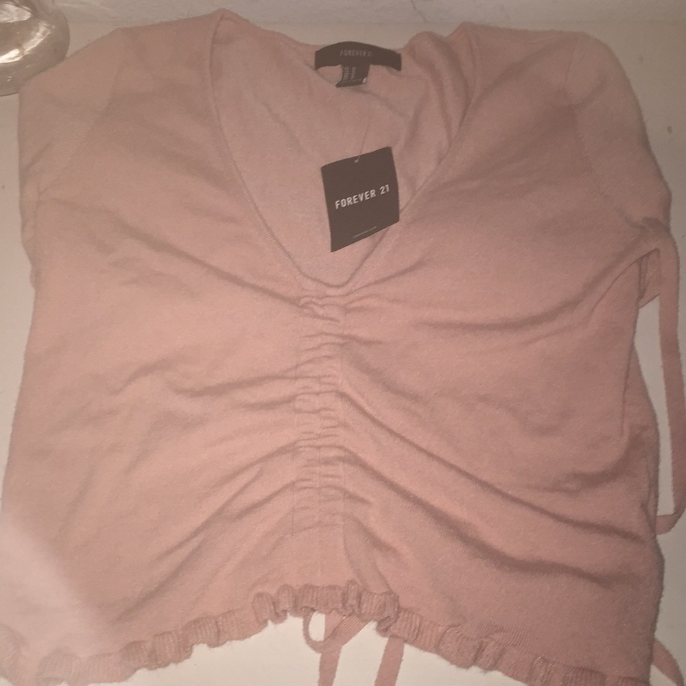 Pink crop top